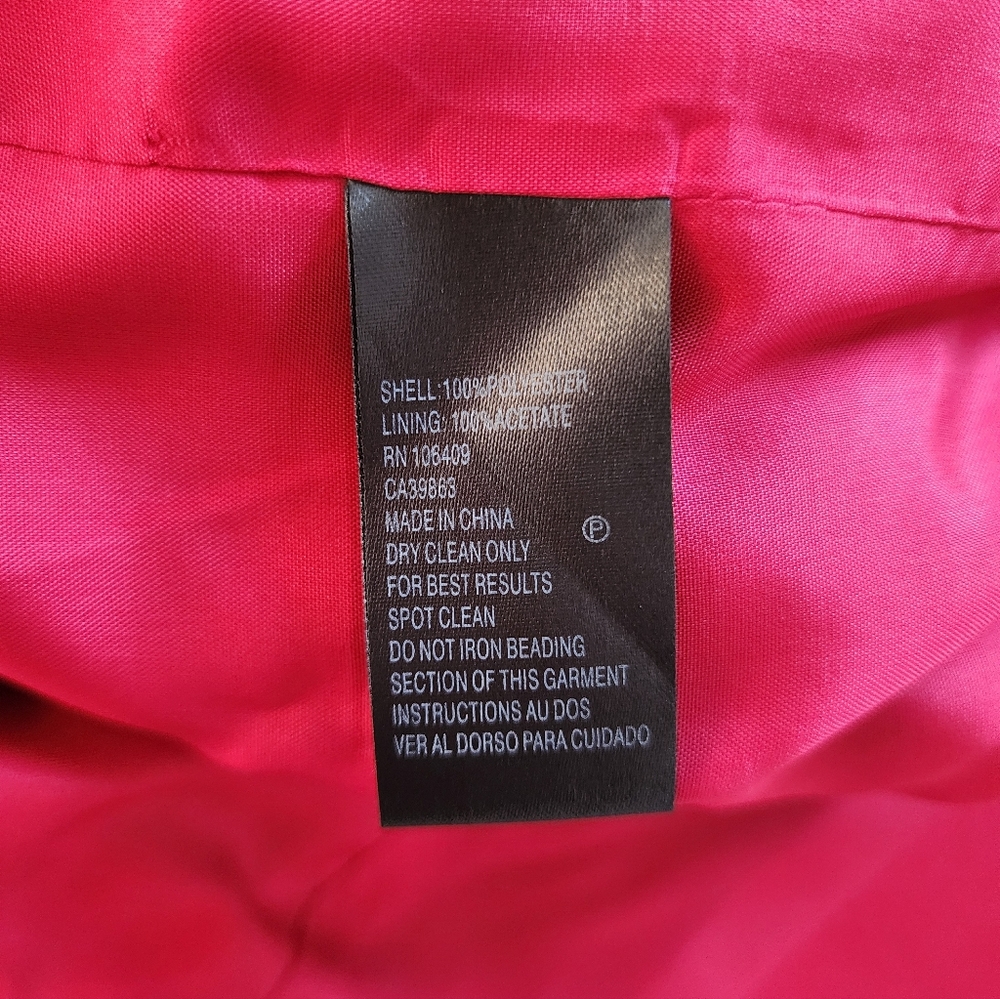 Elegant Red Dress and Jacket Set - Picture 7 of 7